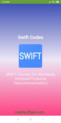 Swift Codes android App screenshot 0