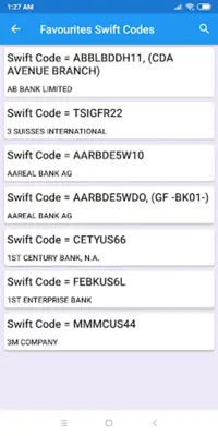 Swift Codes android App screenshot 2